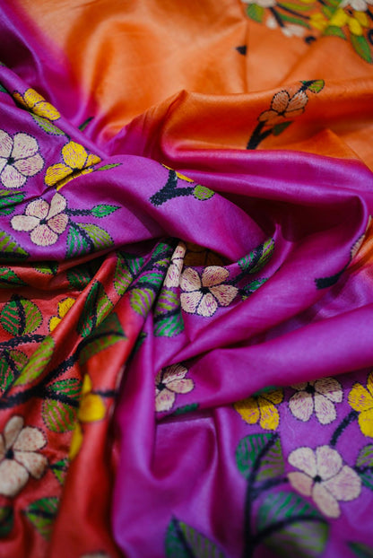 Pure Tussar Kantha