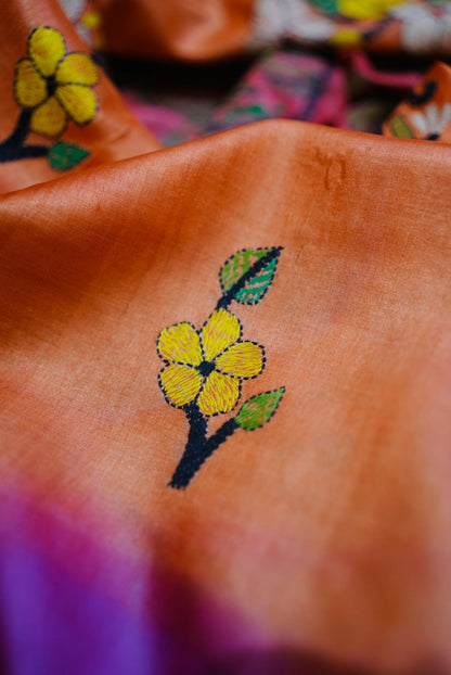 Pure Tussar Kantha