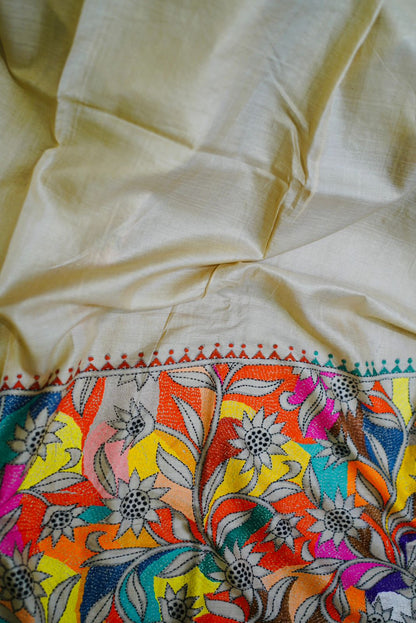 Pure Tussar Kantha