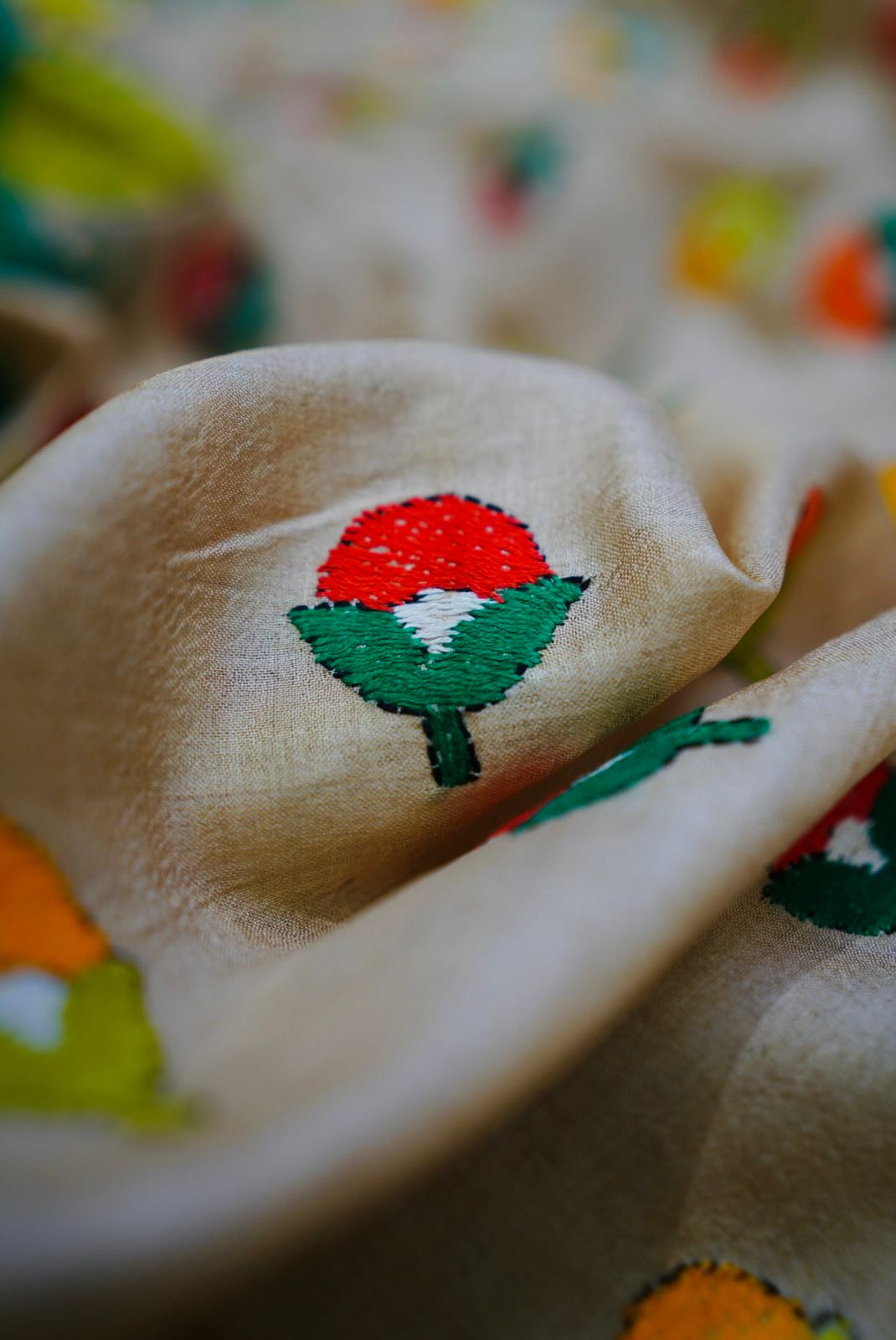 Pure Tussar Kantha