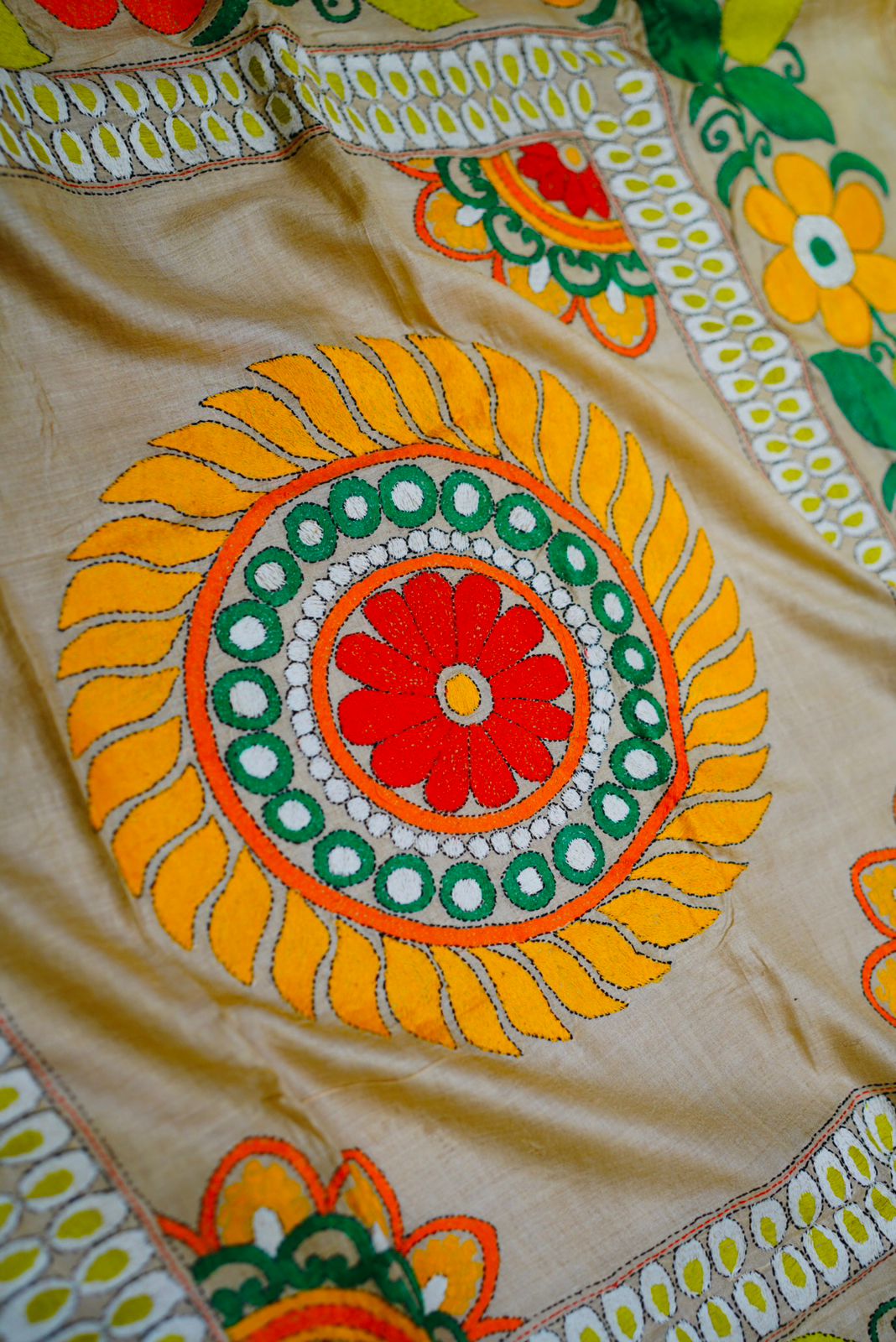 Pure Tussar Kantha