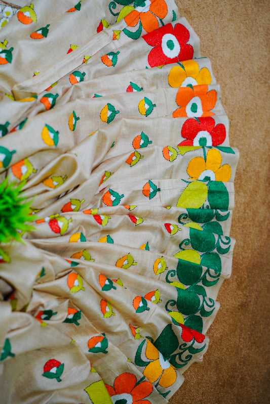 Pure Tussar Kantha