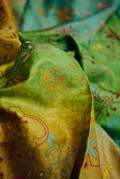 Pure Tussar Kantha