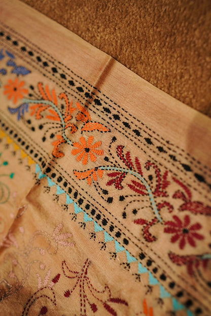 Pure Tussar Kantha