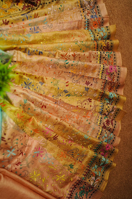 Pure Tussar Kantha