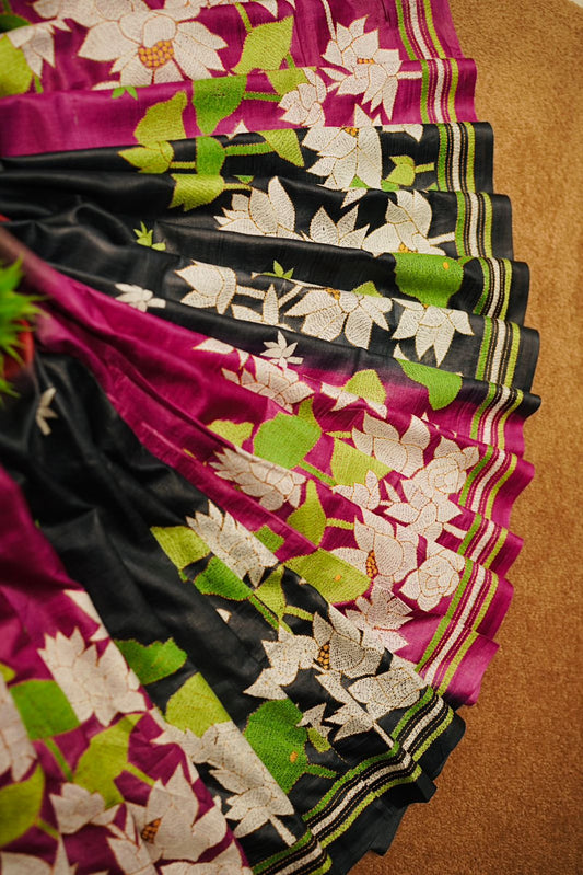 Pure Tussar Kantha