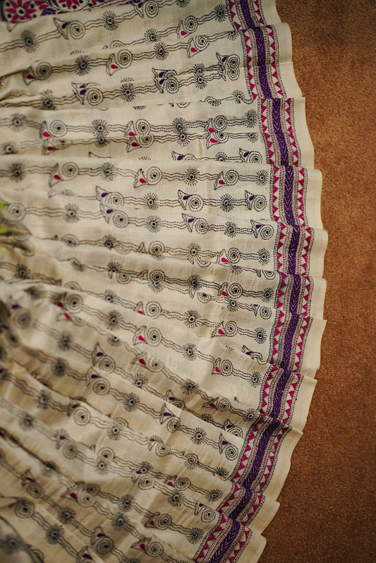 Pure Tussar Kantha