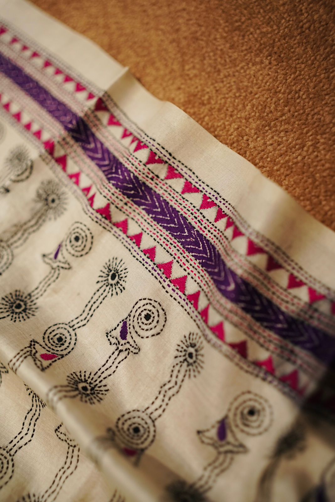 Pure Tussar Kantha