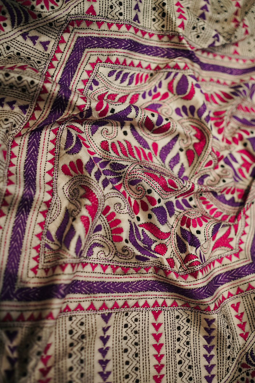 Pure Tussar Kantha