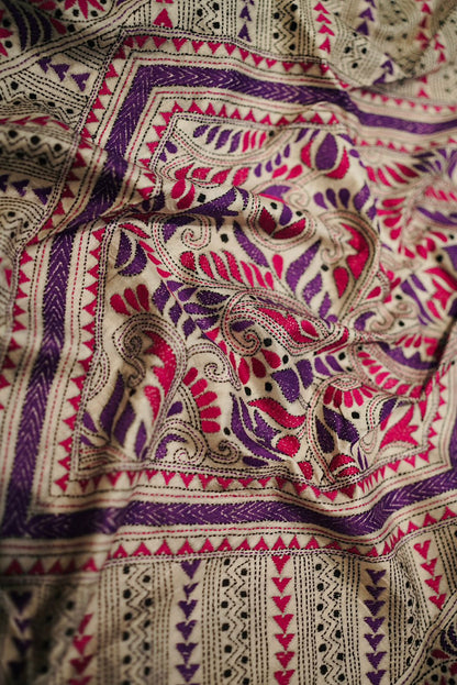 Pure Tussar Kantha