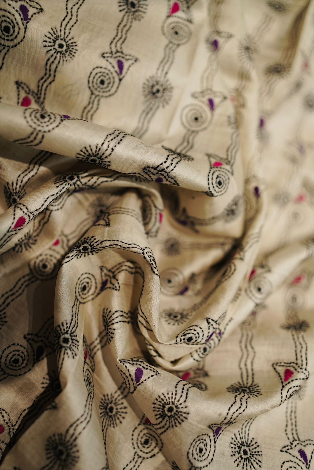 Pure Tussar Kantha