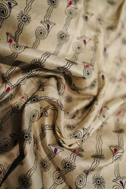 Pure Tussar Kantha