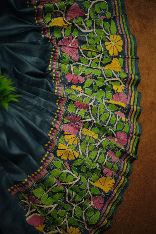 Pure Tussar Kantha