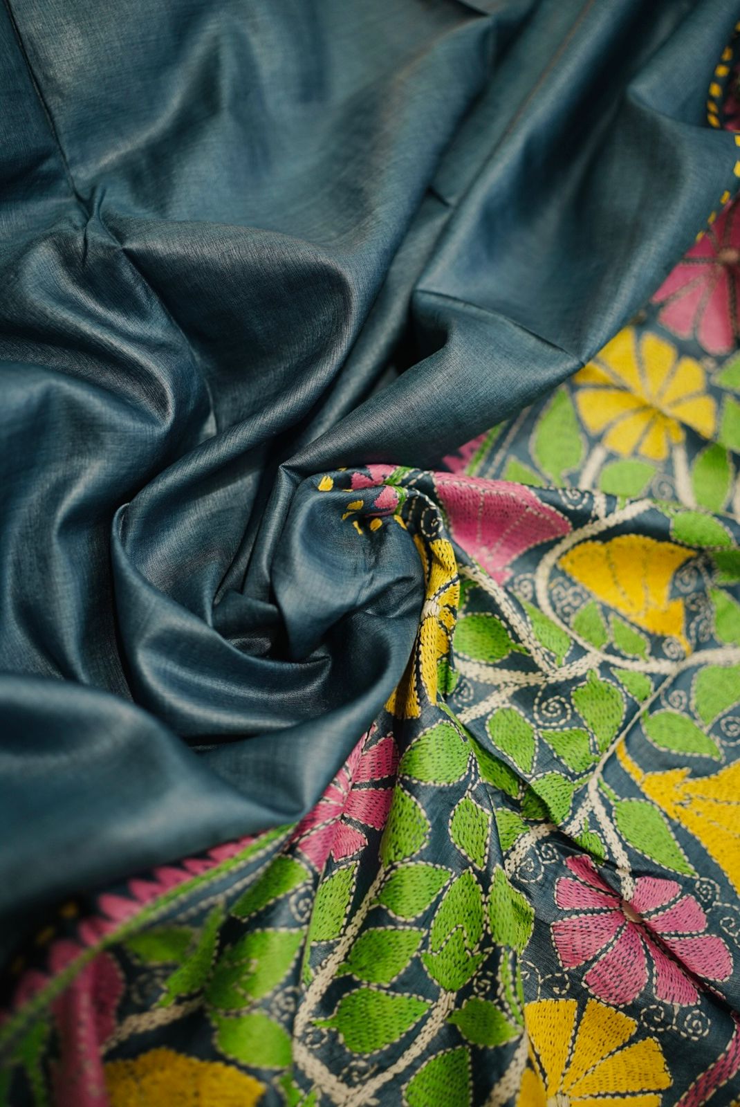 Pure Tussar Kantha