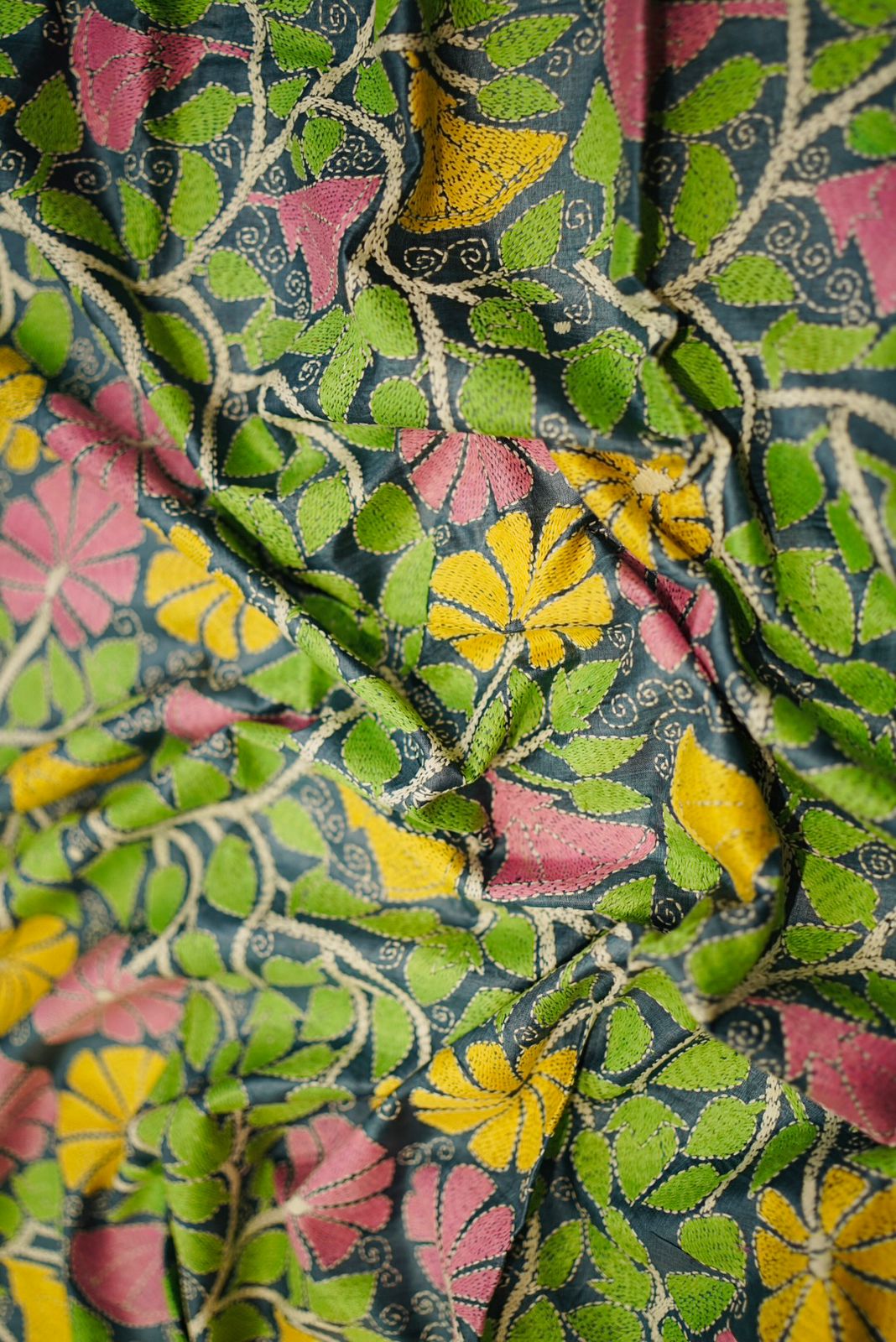 Pure Tussar Kantha