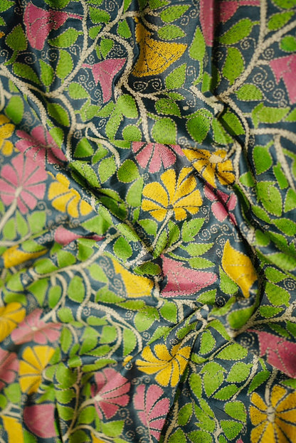 Pure Tussar Kantha