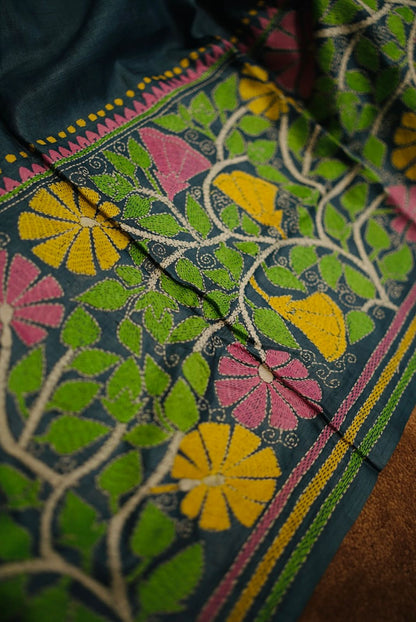 Pure Tussar Kantha