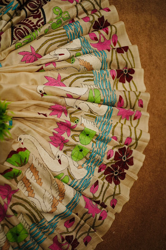 Pure Tussar Kantha