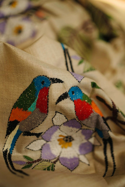 Pure Tussar Kantha
