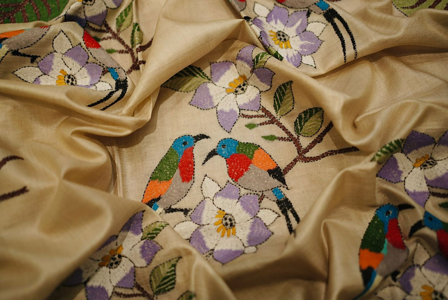 Pure Tussar Kantha