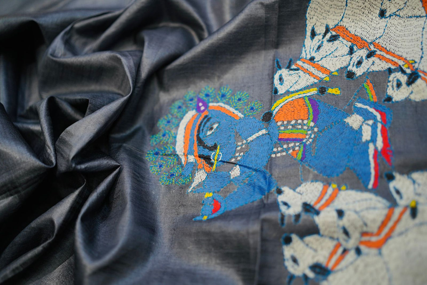 Pure Tussar Kantha