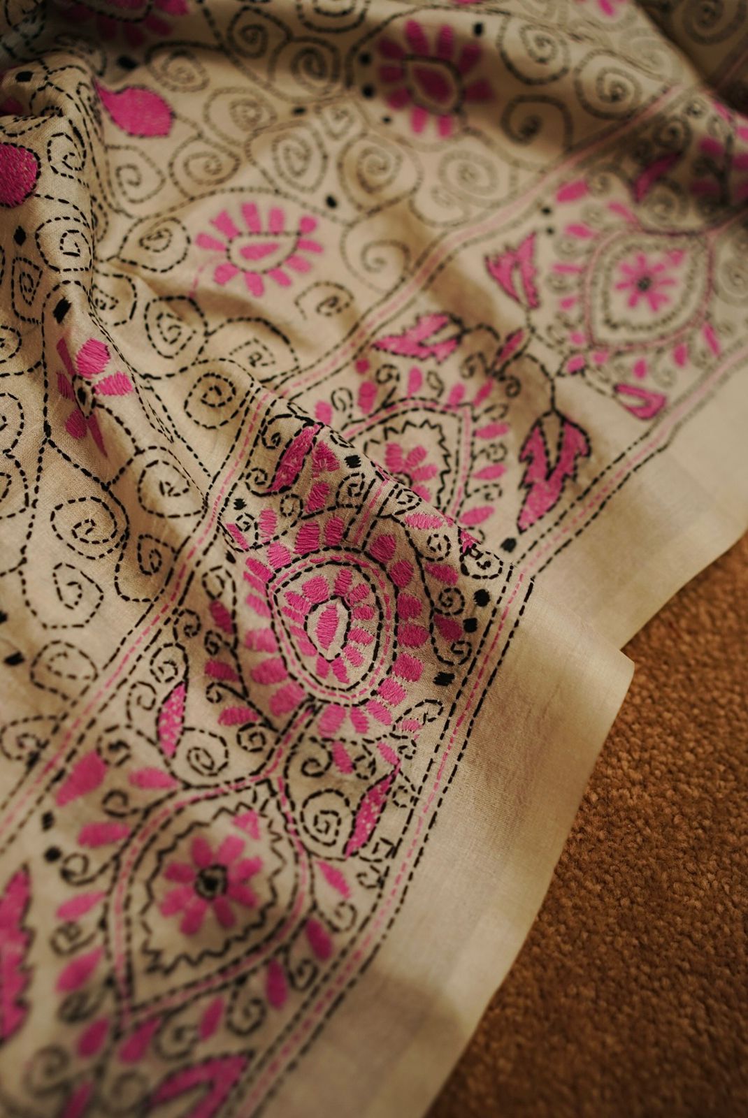 Pure Tussar Kantha