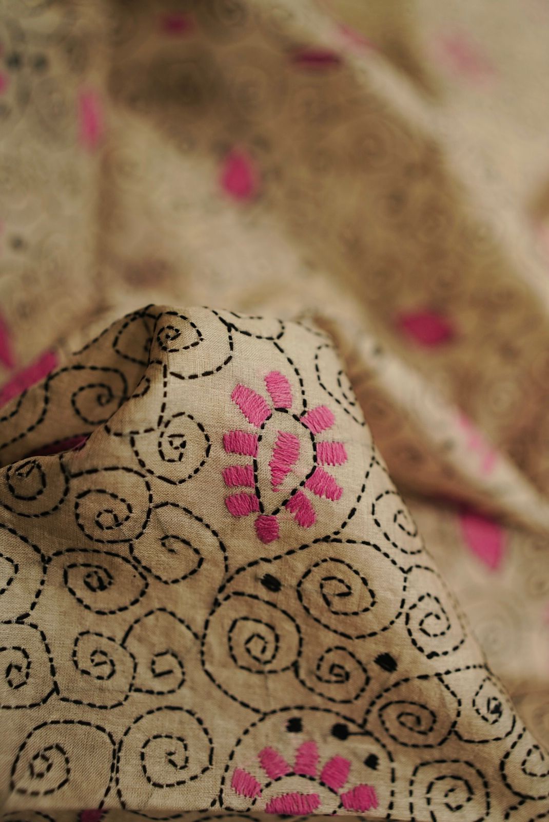 Pure Tussar Kantha