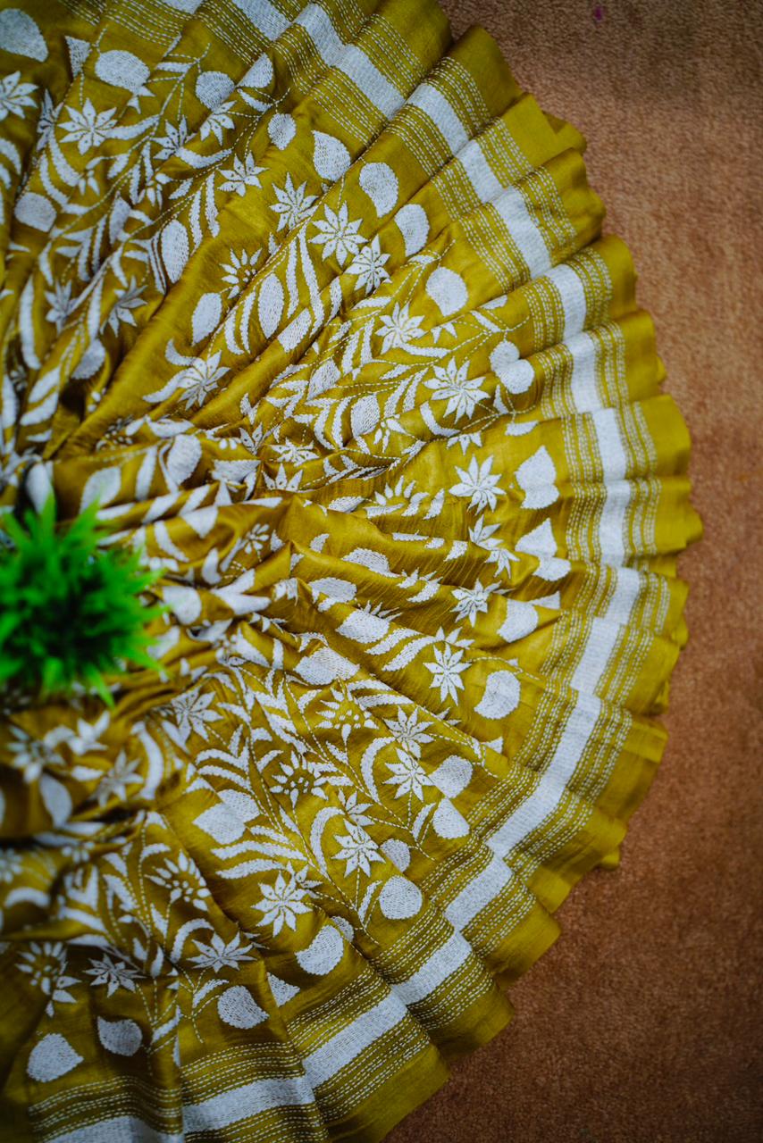 Pure Tussar Kantha