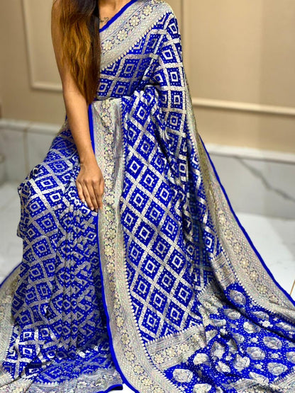 Bandhej Khaddi Saree