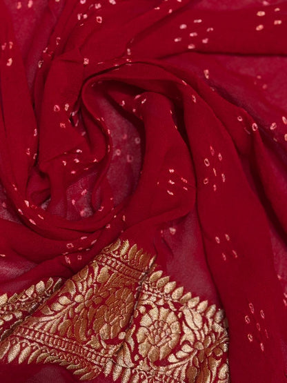 Bandhej Khaddi Saree