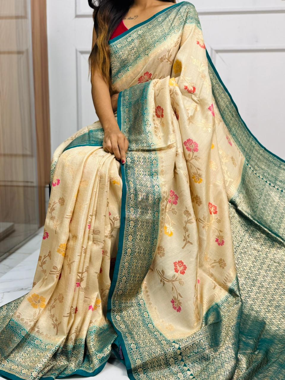 Tussar Georgette