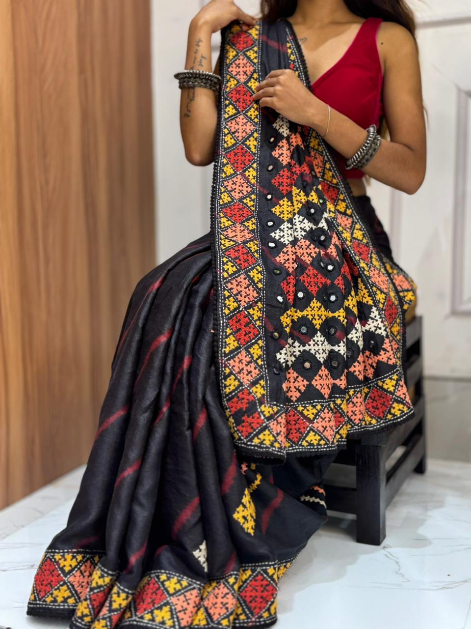 Pure Tussar Gujarati