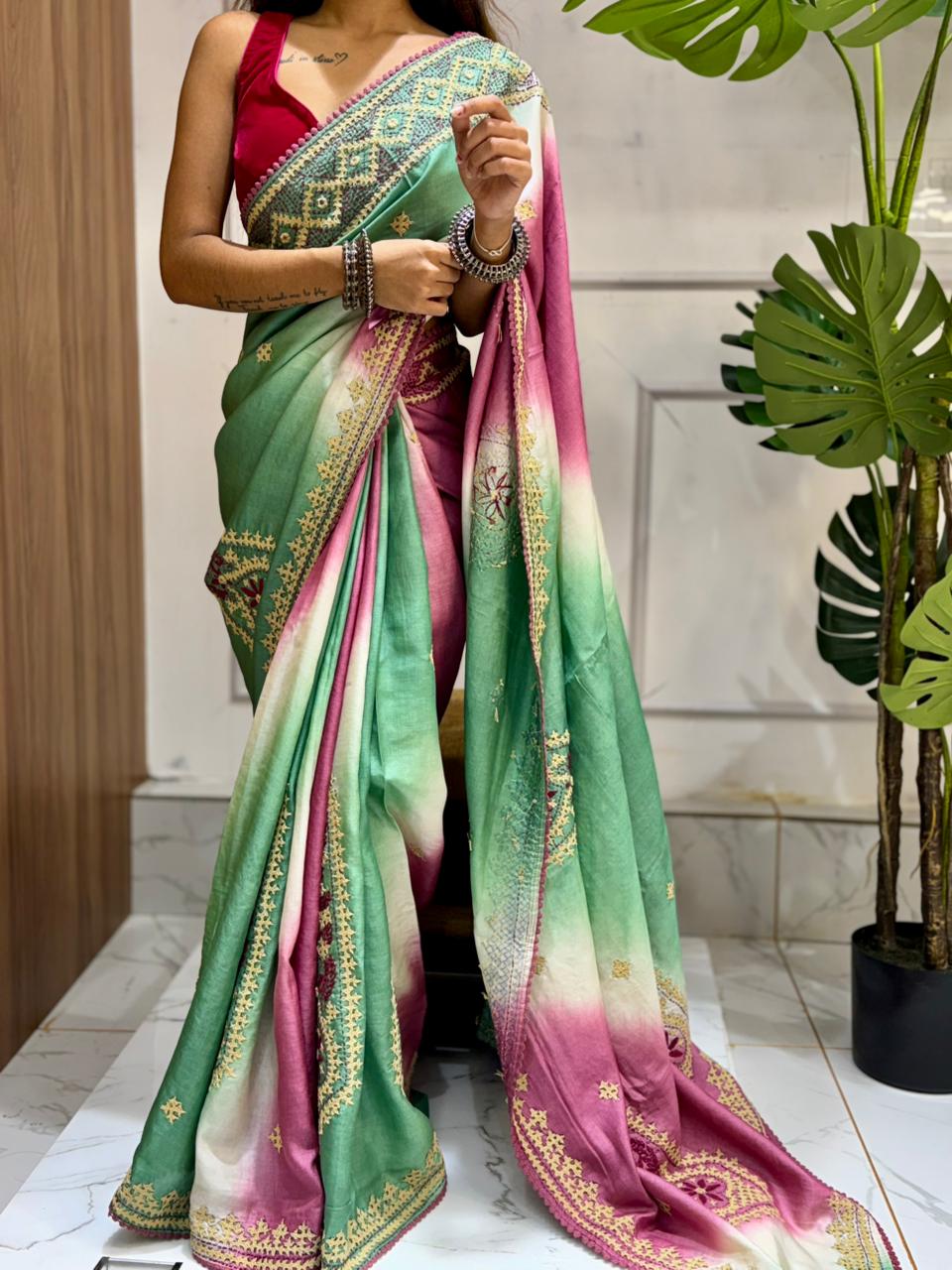 Pure Tussar Gujarati