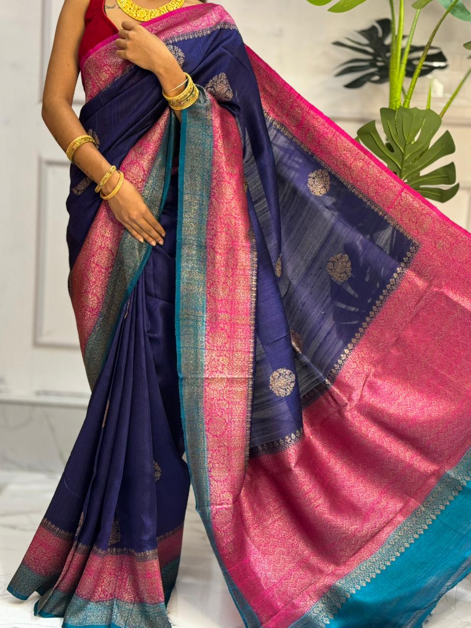 Pure raw silk benarasi