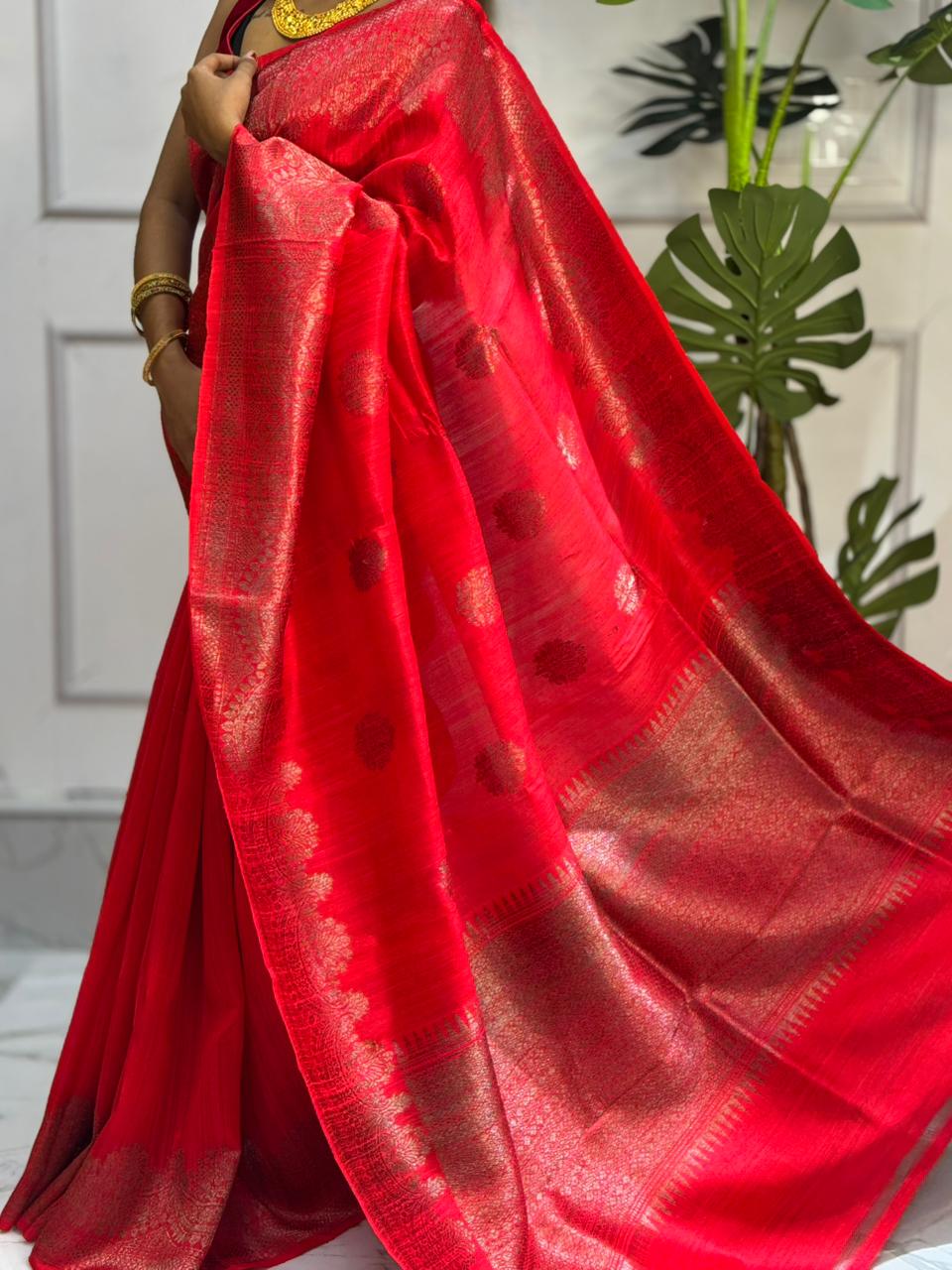 Pure raw silk benarasi