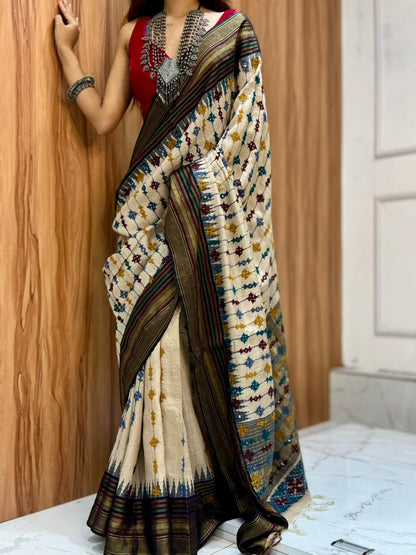 Pure Tussar Gujarati