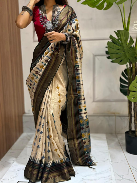 Pure Tussar Gujarati