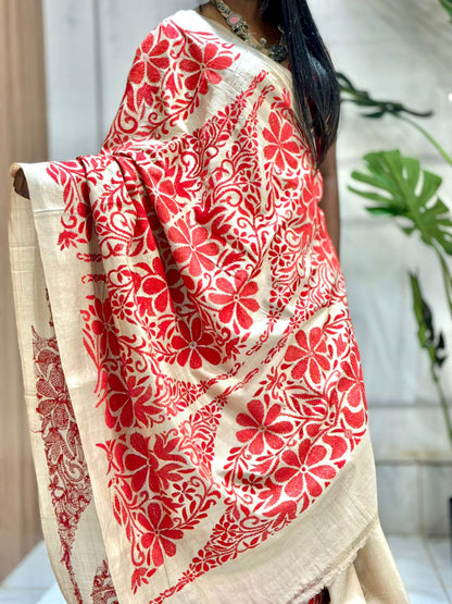 Pure Tussar Kantha