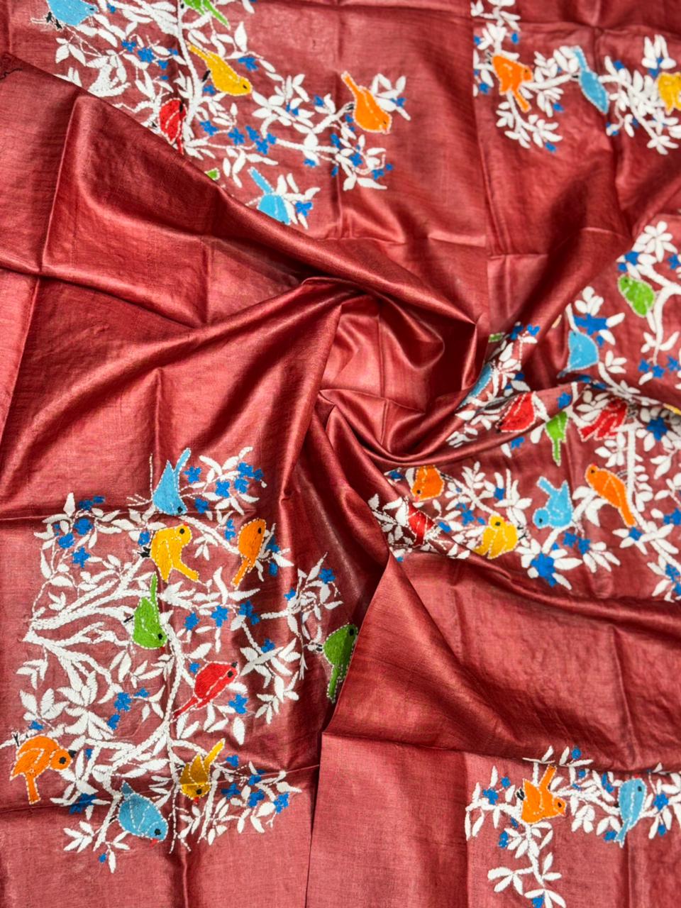 Pure Tussar Kantha
