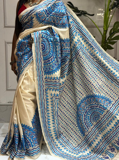 Pure Tussar Kantha