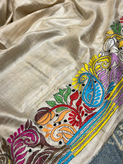 Pure Tussar Kantha