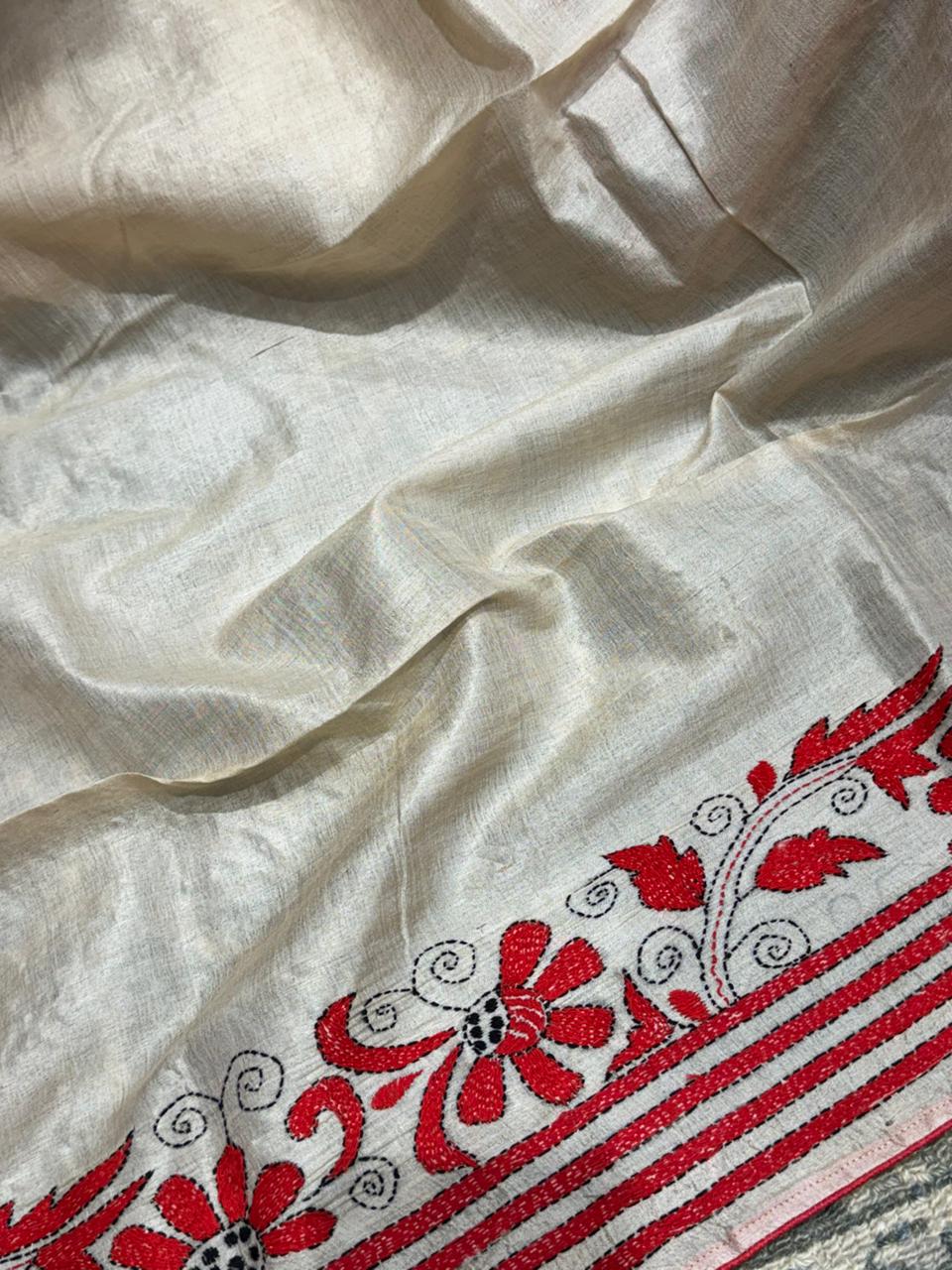 Pure Tussar Kantha