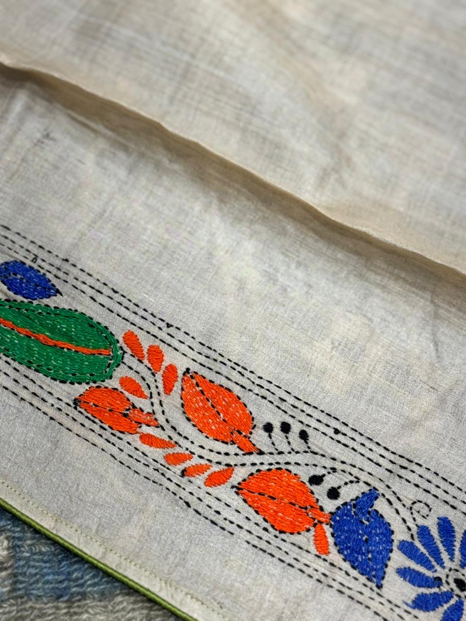 Pure Tussar Kantha